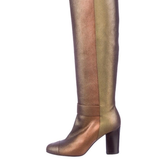 NWOT - Brown Chanel Iridescent boots - Picture 5 of 9